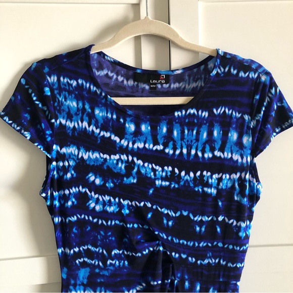 Laura Blue Tie Dye Maxi Dress EUC - Picture 4 of 14